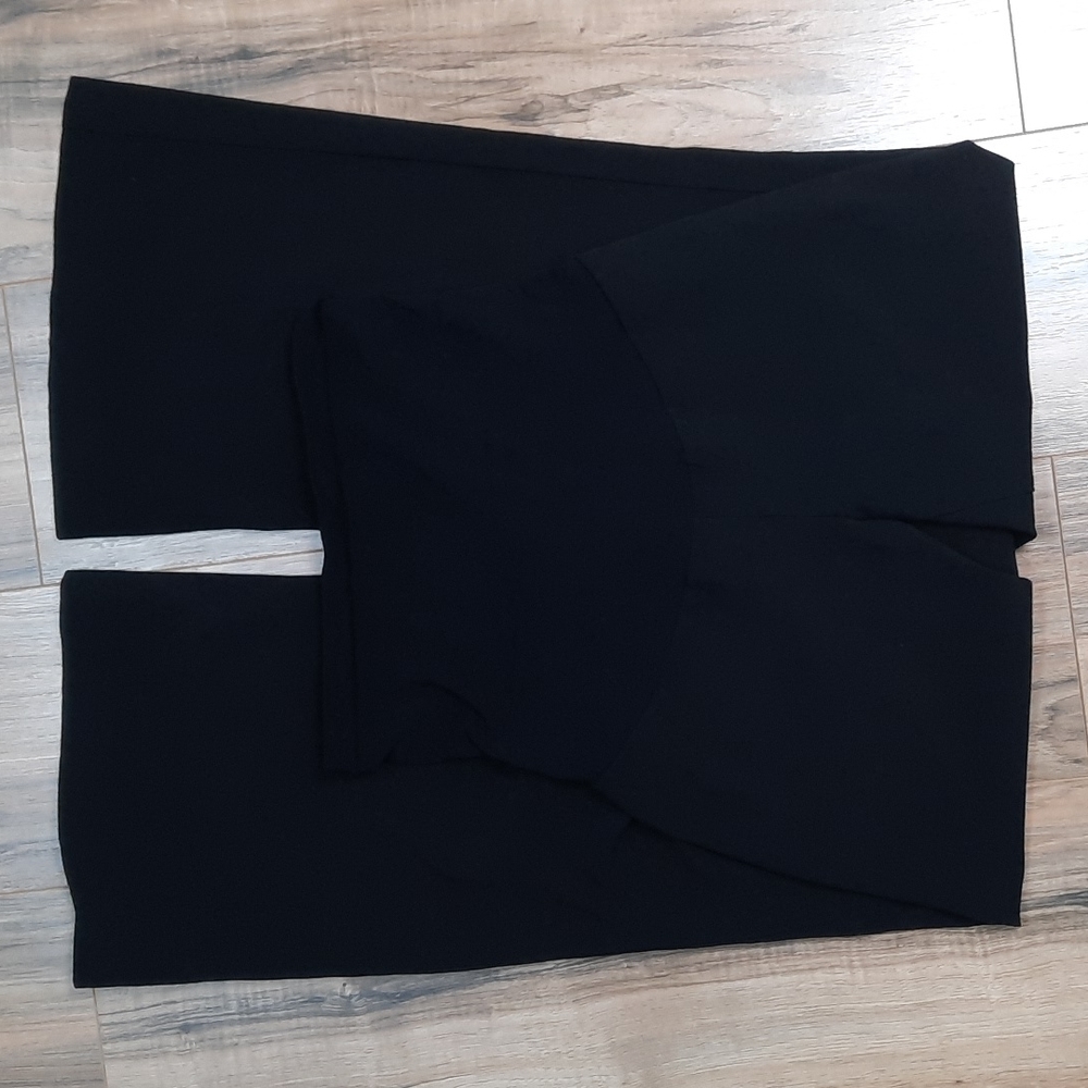 Oh Baby by Motherhood Black Wide Leg Leggings with faux rear pockets Size PS